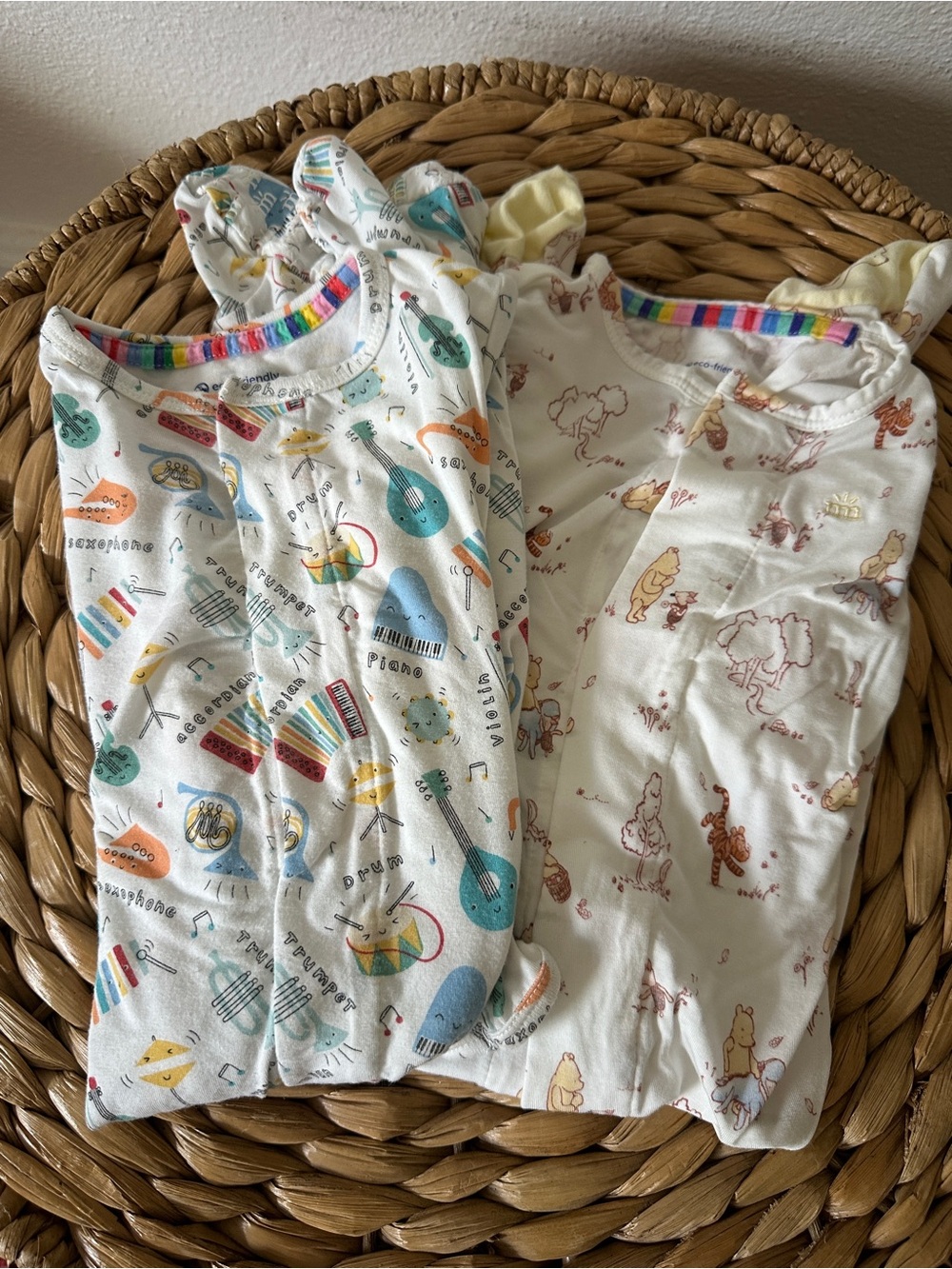 Magnetic Me Modal Footie Pajamas Lot 6-9 Months Set of 2 Like New